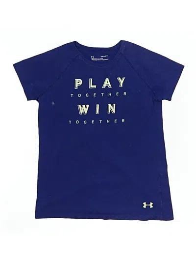 Pre-owned Under Armour Kids' Short Sleeve T-shirt In Blue