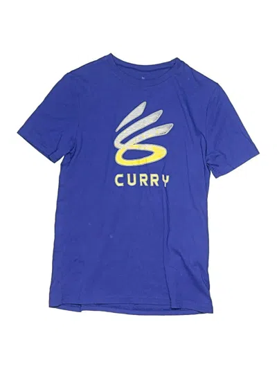 Pre-owned Under Armour Kids' Short Sleeve T-shirt In Blue