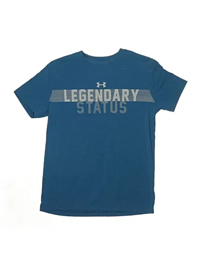 Pre-owned Under Armour Kids' Short Sleeve T-shirt In Blue