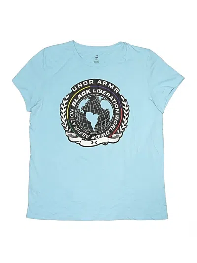 Pre-owned Under Armour Kids' Short Sleeve T-shirt In Blue