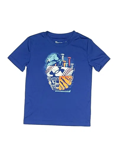 Pre-owned Under Armour Kids' Short Sleeve T-shirt In Blue