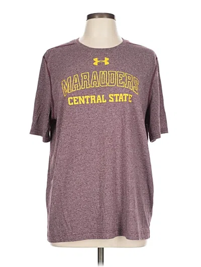 Pre-owned Under Armour Short Sleeve T-shirt In Burgundy
