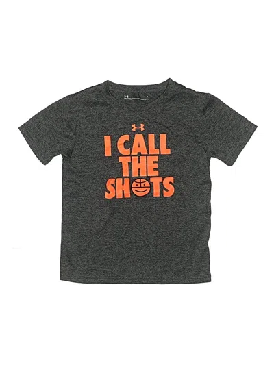 Pre-owned Under Armour Kids' Short Sleeve T-shirt In Gray