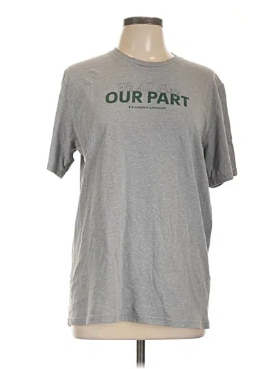 Pre-owned Under Armour Short Sleeve T-shirt In Gray