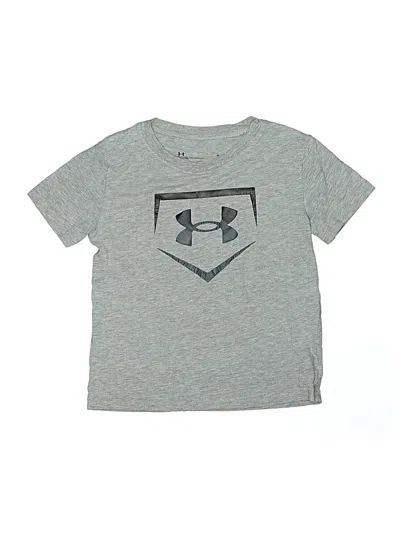 Pre-owned Under Armour Kids' Short Sleeve T-shirt In Gray