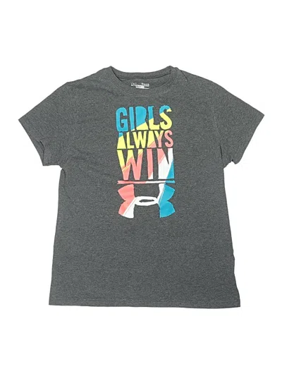 Pre-owned Under Armour Kids' Short Sleeve T-shirt In Gray