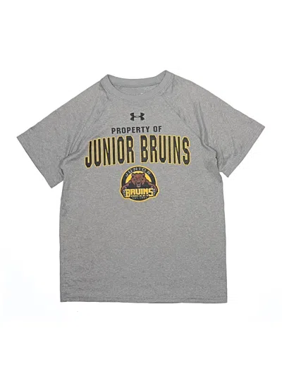 Pre-owned Under Armour Kids' Short Sleeve T-shirt In Gray