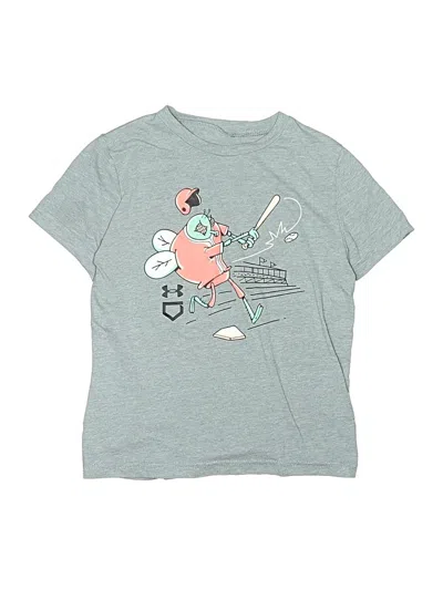 Pre-owned Under Armour Kids' Short Sleeve T-shirt In Gray