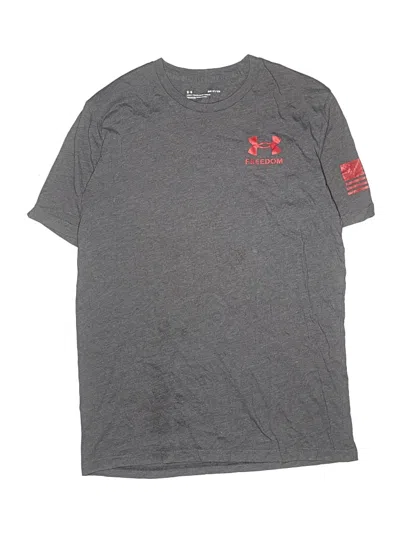 Pre-owned Under Armour Kids' Short Sleeve T-shirt In Gray