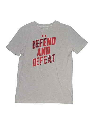 Pre-owned Under Armour Kids' Short Sleeve T-shirt In Gray
