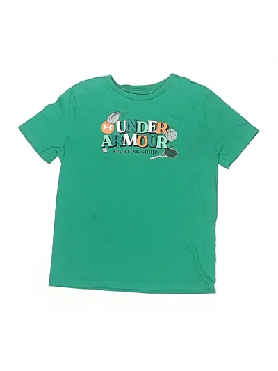 Pre-owned Under Armour Kids' Short Sleeve T-shirt In Green
