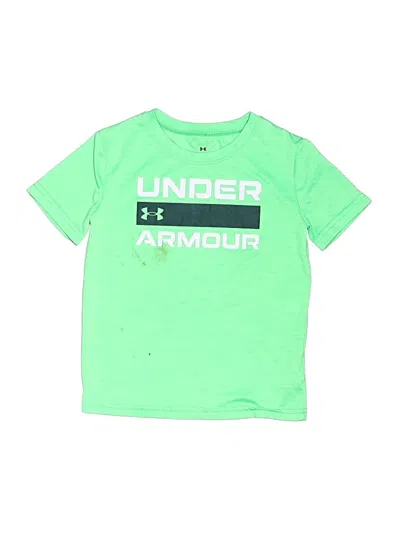 Pre-owned Under Armour Kids' Short Sleeve T-shirt In Green