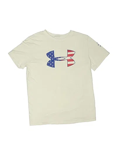 Pre-owned Under Armour Kids' Short Sleeve T-shirt In Ivory