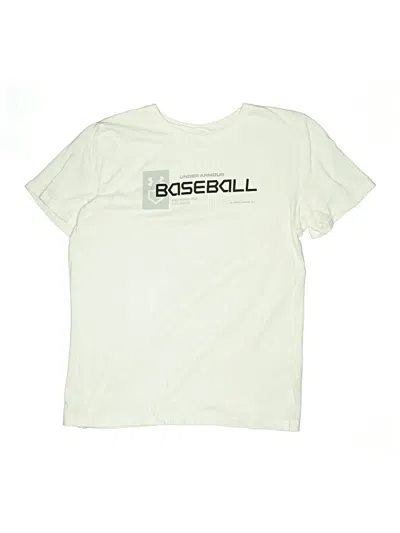 Pre-owned Under Armour Kids' Short Sleeve T-shirt In Ivory
