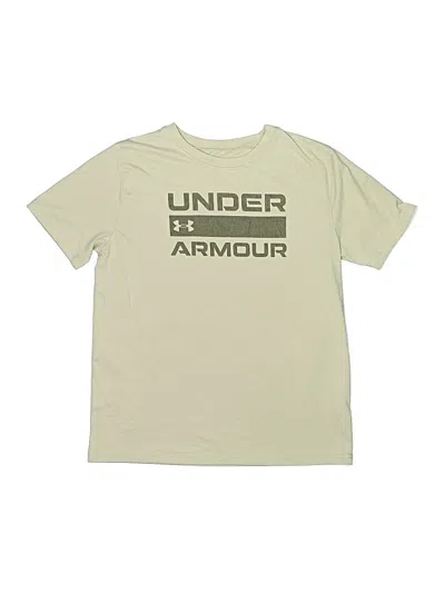 Pre-owned Under Armour Kids' Short Sleeve T-shirt In Ivory