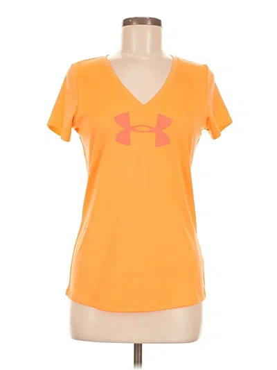Pre-owned Under Armour Short Sleeve T-shirt In Orange