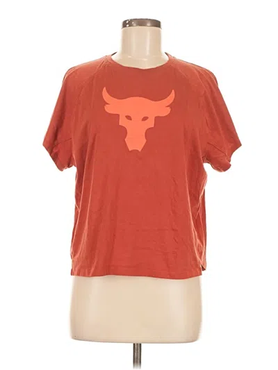Pre-owned Under Armour Short Sleeve T-shirt In Orange
