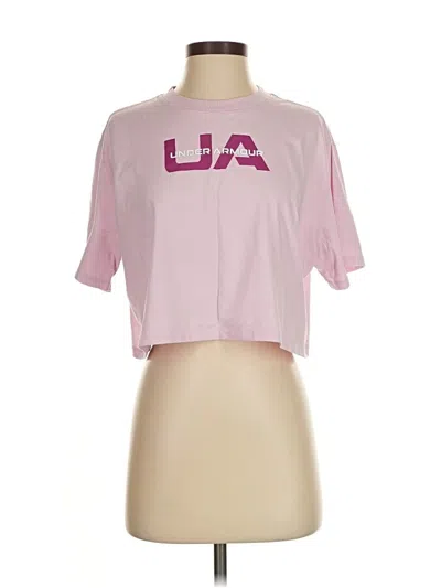 Pre-owned Under Armour Short Sleeve T-shirt In Pink