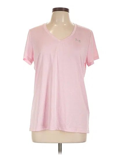 Pre-owned Under Armour Short Sleeve T-shirt In Pink