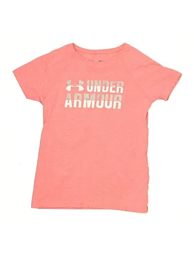 Pre-owned Under Armour Kids' Short Sleeve T-shirt In Pink