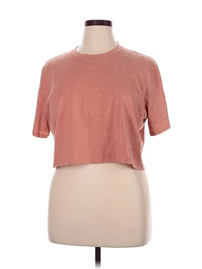 Pre-owned Under Armour Short Sleeve T-shirt In Pink