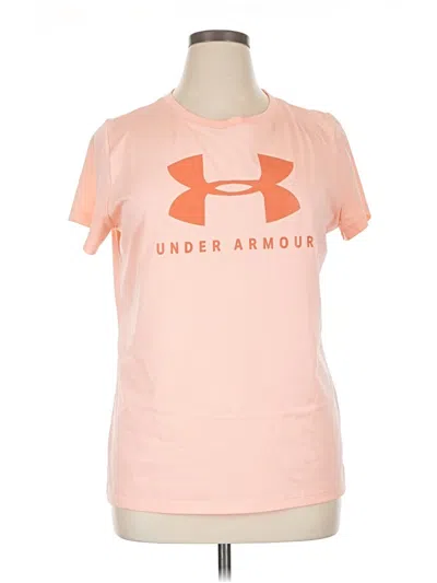 Pre-owned Under Armour Short Sleeve T-shirt In Pink