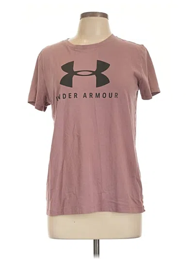 Pre-owned Under Armour Short Sleeve T-shirt In Pink