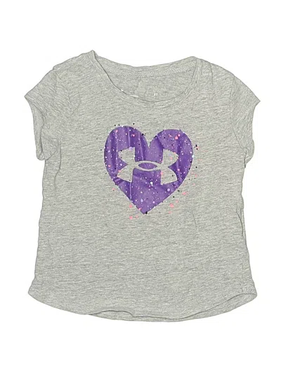 Pre-owned Under Armour Kids' Short Sleeve T-shirt In Purple