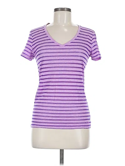 Pre-owned Under Armour Short Sleeve T-shirt In Purple