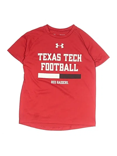 Pre-owned Under Armour Kids' Short Sleeve T-shirt In Red