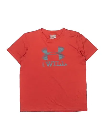 Pre-owned Under Armour Kids' Short Sleeve T-shirt In Red