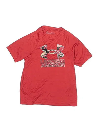 Pre-owned Under Armour Kids' Short Sleeve T-shirt In Red