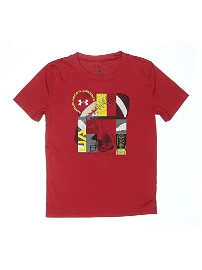 Pre-owned Under Armour Kids' Short Sleeve T-shirt In Red