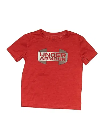 Pre-owned Under Armour Kids' Short Sleeve T-shirt In Red