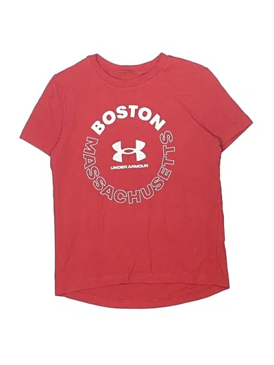 Pre-owned Under Armour Kids' Short Sleeve T-shirt In Red