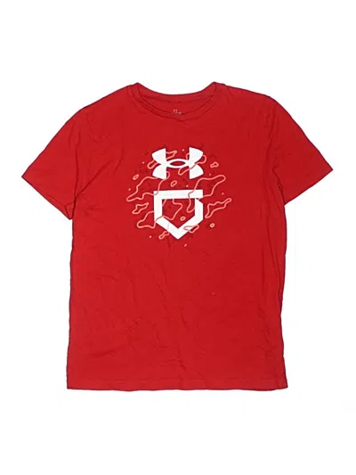 Pre-owned Under Armour Kids' Short Sleeve T-shirt In Red