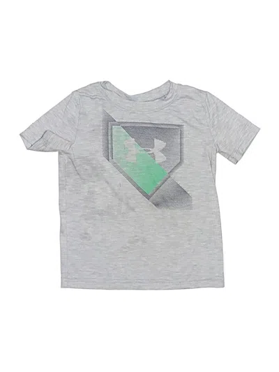 Pre-owned Under Armour Kids' Short Sleeve T-shirt In Silver