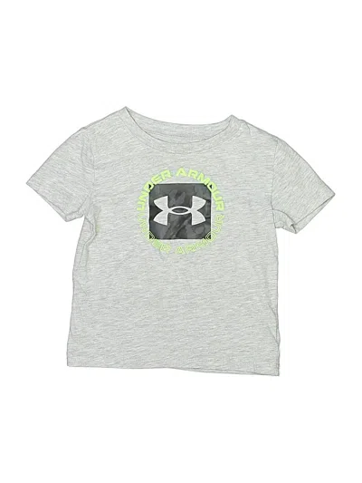 Pre-owned Under Armour Kids' Short Sleeve T-shirt In Silver