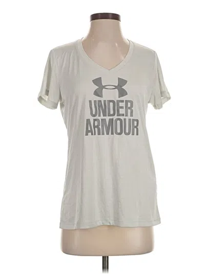 Pre-owned Under Armour Short Sleeve T-shirt In Silver