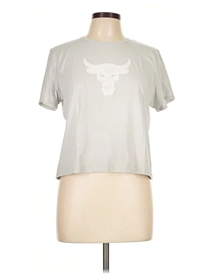 Pre-owned Under Armour Short Sleeve T-shirt In Silver