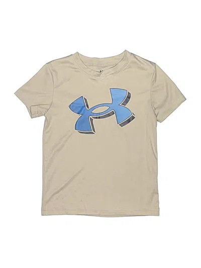Pre-owned Under Armour Kids' Short Sleeve T-shirt In Tan