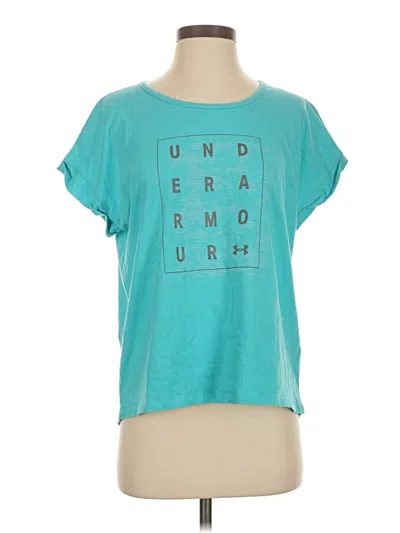 Pre-owned Under Armour Short Sleeve T-shirt In Teal