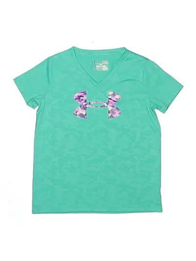 Pre-owned Under Armour Kids' Short Sleeve T-shirt In Teal