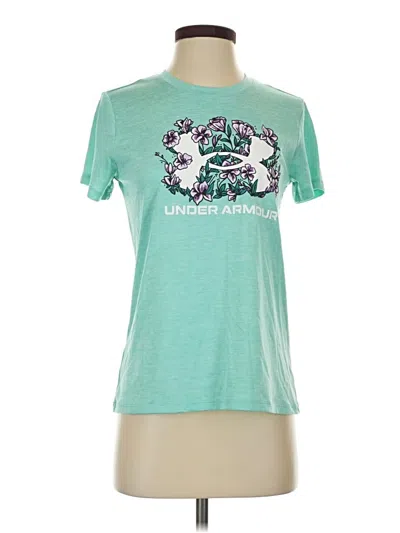 Pre-owned Under Armour Short Sleeve T-shirt In Teal