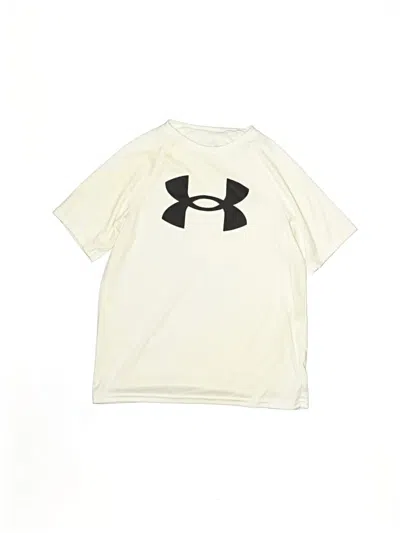 Pre-owned Under Armour Kids' Short Sleeve T-shirt In White