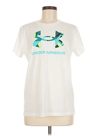 Pre-owned Under Armour Short Sleeve T-shirt In White