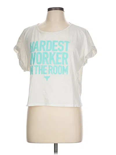 Pre-owned Under Armour Short Sleeve T-shirt In White