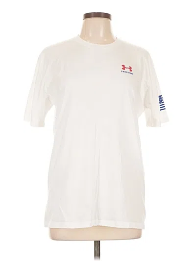 Pre-owned Under Armour Short Sleeve T-shirt In White