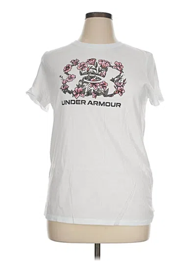 Pre-owned Under Armour Short Sleeve T-shirt In White