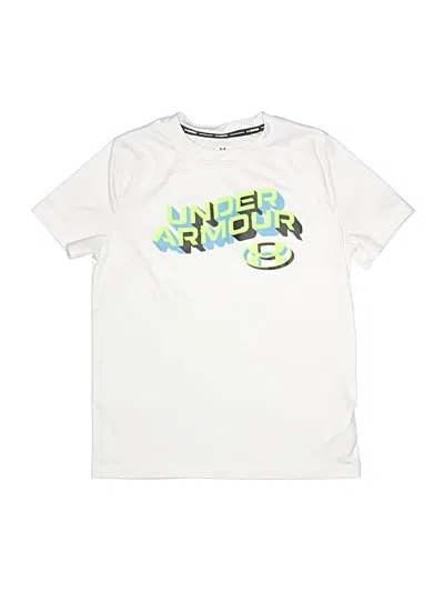 Pre-owned Under Armour Kids' Short Sleeve T-shirt In White